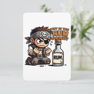 Tarjeta De Agradecimiento ¿Por qué se ha ido el ron?