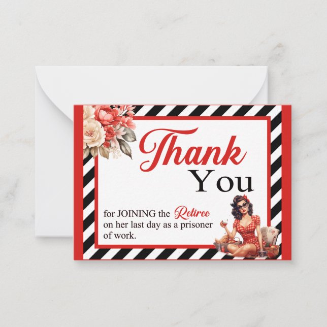 Tarjeta de agradecimiento por retiro de pinza de l (Anverso)