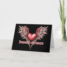 Tarjeta De Agradecimiento Por siempre en nuestros corazones