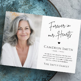 Tarjeta De Agradecimiento Por siempre en nuestros corazones la compasión fun