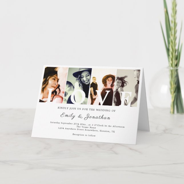 Tarjeta De Agradecimiento Por siempre enamorado (Anverso)