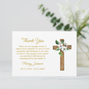 Tarjeta de agradecimiento por simpatía de Jasmine