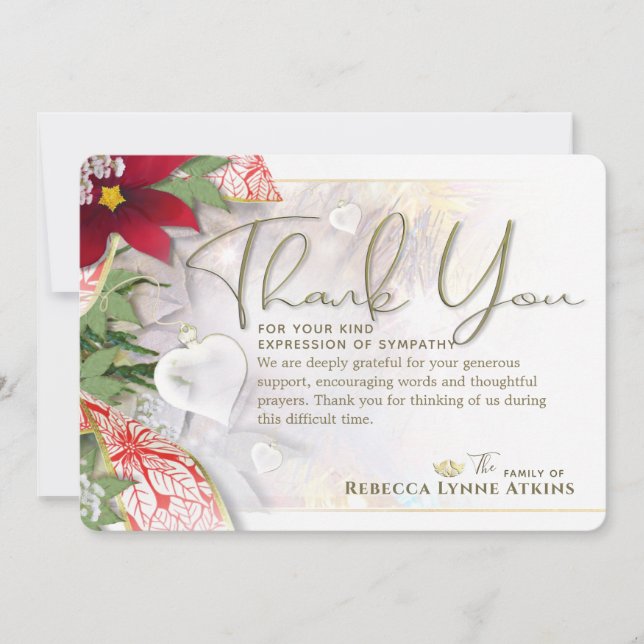 Tarjeta de agradecimiento por solidaridad de coraz (Anverso)