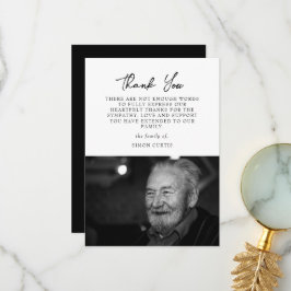 Tarjeta de agradecimiento por solidaridad fotográf