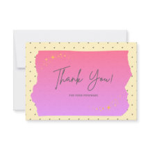 Tarjeta de Agradecimiento por tu Compra Adorable