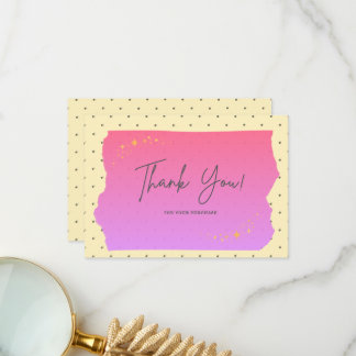 Tarjeta de Agradecimiento por tu Compra Adorable