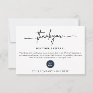 Tarjeta de Agradecimiento por tu Referencia