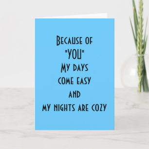 TARJETA DE AGRADECIMIENTO PORQUE DE USTEDES MIS DÍAS SON FÁCILES/NOCHES ACOG
