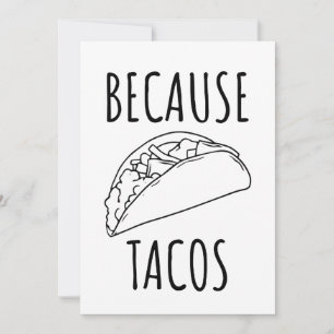 Tarjeta De Agradecimiento Porque Tacos