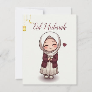 Tarjeta De Agradecimiento Porta dinero de Eid, Sobres Eidi para niños, Tarje