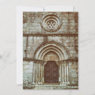 Tarjeta De Agradecimiento Portal gótico medieval de Santiago de Antas