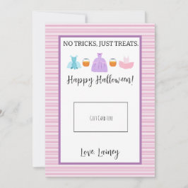 Tarjeta De Agradecimiento Portatarjeta de regalo para el profesor de Hallowe