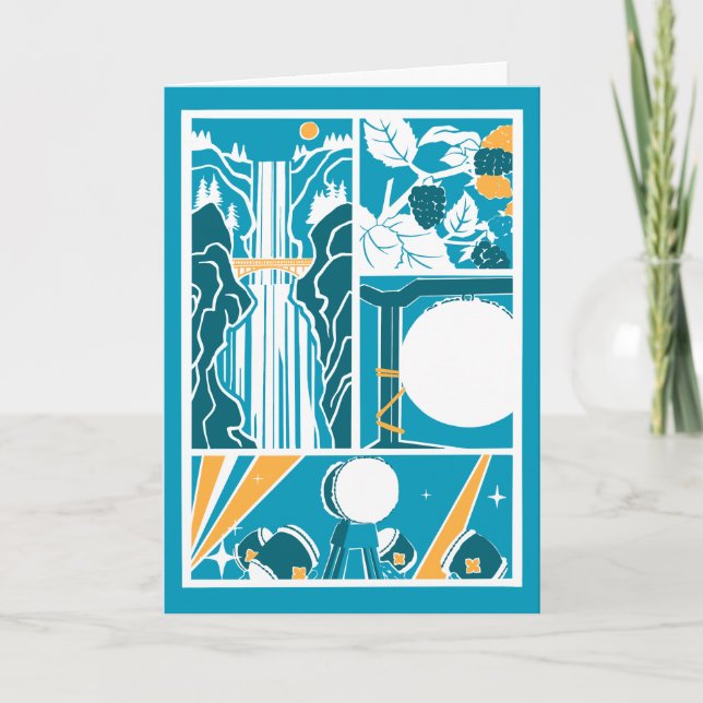 Tarjeta De Agradecimiento Portland Taiko Folded Card (Anverso)