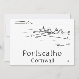 Tarjeta De Agradecimiento Portscatho Gig Rowers Card
