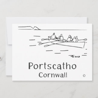 Tarjeta De Agradecimiento Portscatho Gig Rowers Card