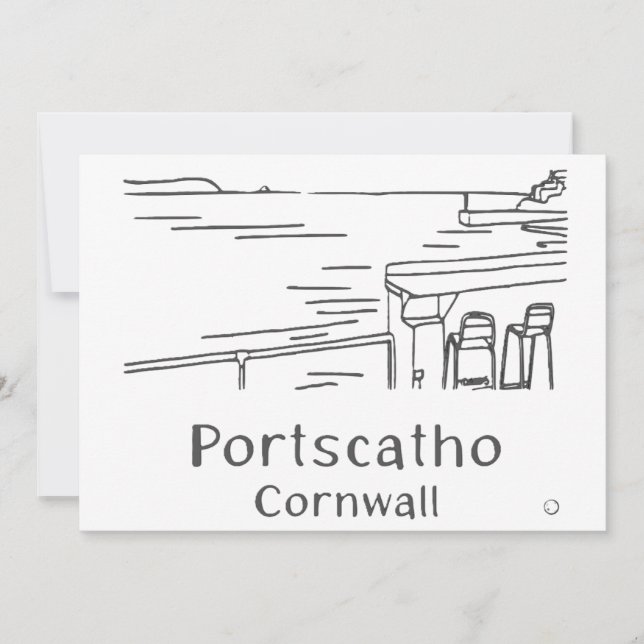 Tarjeta De Agradecimiento Portscatho Harbour Card (Anverso)