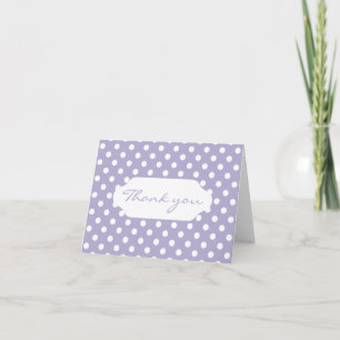 Tarjeta De Agradecimiento Pos cósmicos de pólizas de lavanda púrpura