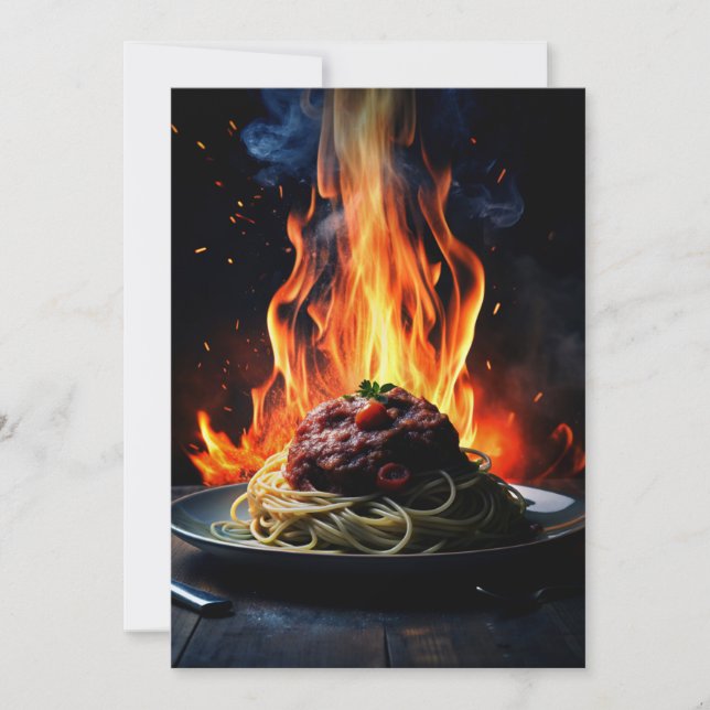 Tarjeta De Agradecimiento Postal: Gracias al chef (Anverso)