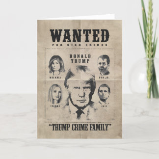 Tarjeta De Agradecimiento Poster buscado: Familia Crítica Trump