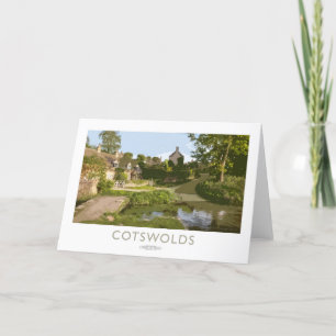 Tarjeta De Agradecimiento Poster del Ferrocarril Cotswolds