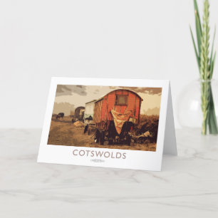 Tarjeta De Agradecimiento Poster del Ferrocarril Cotswolds