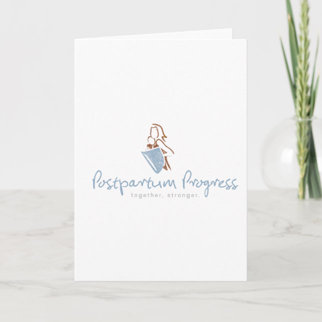 Tarjeta De Agradecimiento Postparto Progress® Warrior Mom® Stationery (Anverso)