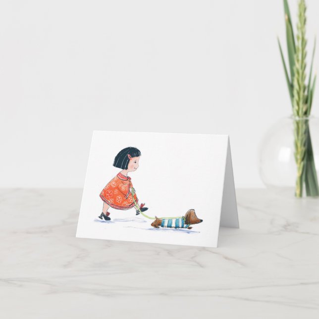 Tarjeta De Agradecimiento Posy y Marmalade (Anverso)