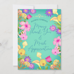 Tarjeta De Agradecimiento Precioso día de Aqua