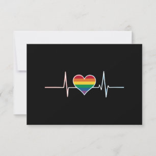 Tarjeta De Agradecimiento Precioso Orgullo Gay LGBT Latido Lesbiana Gays Amo