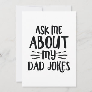Tarjeta De Agradecimiento Pregúntame sobre mis chistes de papá