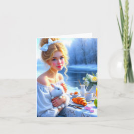 Tarjeta De Agradecimiento Prendre le thé avec Alice, carte pour tous