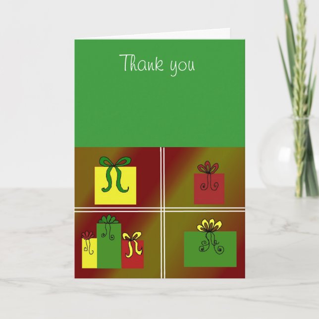 Tarjeta De Agradecimiento Presentaciones de bonitos - Gracias (Anverso)