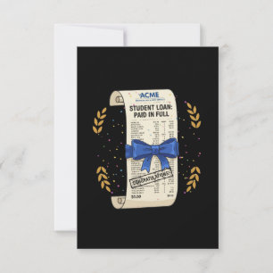 Tarjeta De Agradecimiento Préstamo Estudiantil Pagado en su Totalidad - Cele