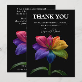 Tarjeta De Agradecimiento 🌈 Presupuesto de boda