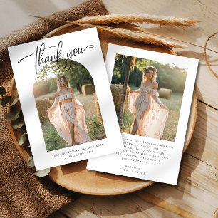 Tarjeta De Agradecimiento Presupuesto de caligrafía para ducha de novia de b