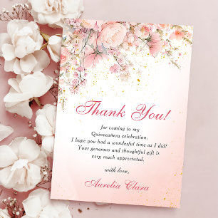 Tarjeta de agradecimiento Pretty Garden Wildflower