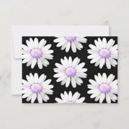 Tarjeta De Agradecimiento Pretty Purple Dotted Daisy's (personalize)