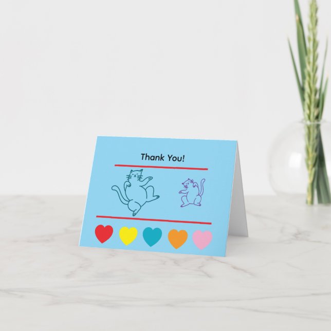 Tarjeta De Agradecimiento Prideful Paws Thank You Card (Anverso)