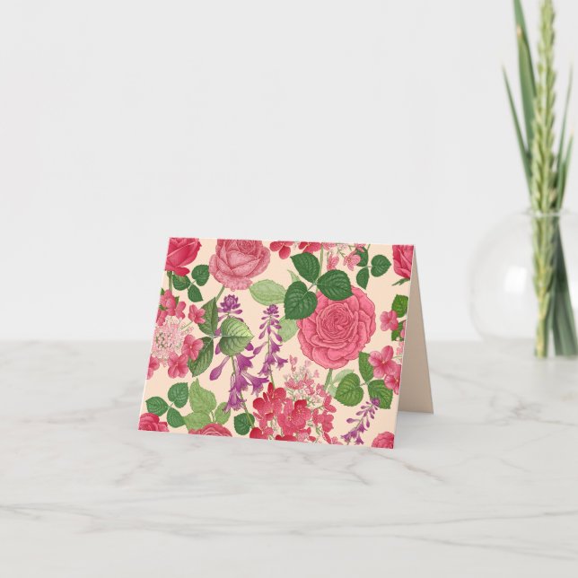 Tarjeta De Agradecimiento primavera (Anverso)