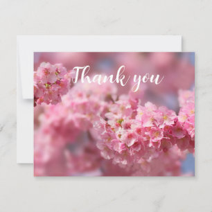 Tarjeta De Agradecimiento Primavera Cerezo Floral Sakura Gracias