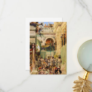 Tarjeta De Agradecimiento Primavera de 1894 por Lawrence Alma-Tadema