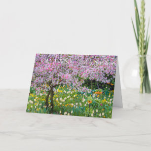 Tarjeta De Agradecimiento Primavera en el jardín de Claude Monet