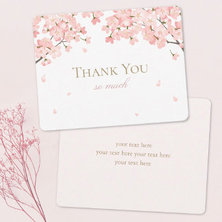 Tarjeta De Agradecimiento Primavera Sakura florecimiento japonés de cerezo r