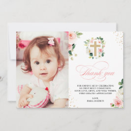 Tarjeta De Agradecimiento Primer bautismo de la comunidad Rubor religioso Ro