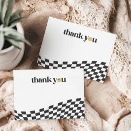 Tarjeta De Agradecimiento Primer cumpleaños de Guay One Boy llamado retro