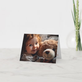 Tarjeta De Agradecimiento Primer cumpleaños del primer Chica de productos lá