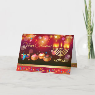 Tarjeta De Agradecimiento Primer Fiesta del Festival de las Velas de Hanukka