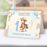 Primer Rodeo Oeste Cowboy Caballo Nacido Niño
