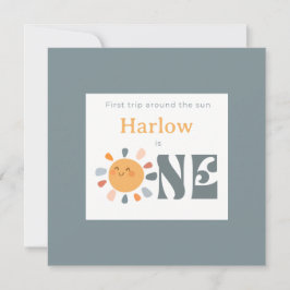 Tarjeta De Agradecimiento Primer viaje alrededor del sol