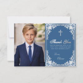 Tarjeta De Agradecimiento Primera cosecha clásica de foto de Blue Boy